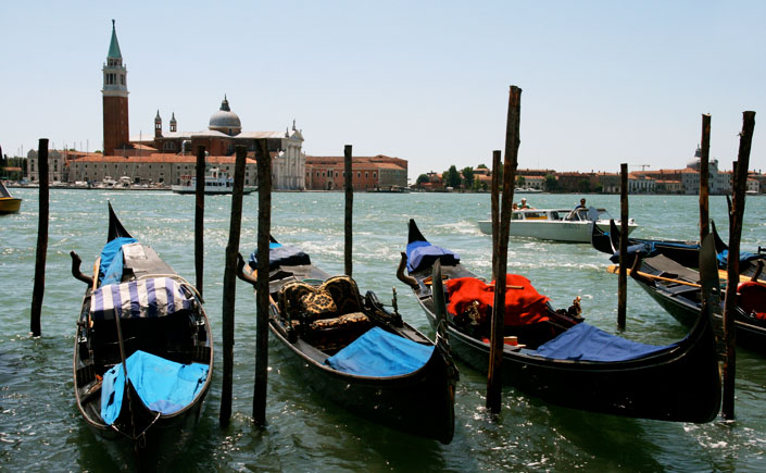 Gondeln in Venedig