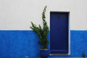 Rabat blau weisse Häuser