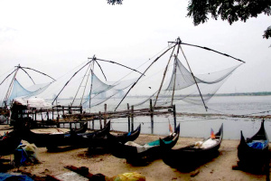 Fischernetze in Cochin Indien