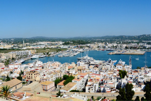 Blick auf Ibiza Stadt