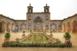 Pinke Moschee in Shiraz - Aussenansicht