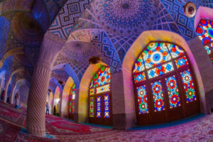Pinke Moschee in Shiraz - Innenraum