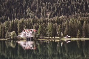 Antholzer See in Südtirol