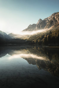 Antholzer See in Südtirol